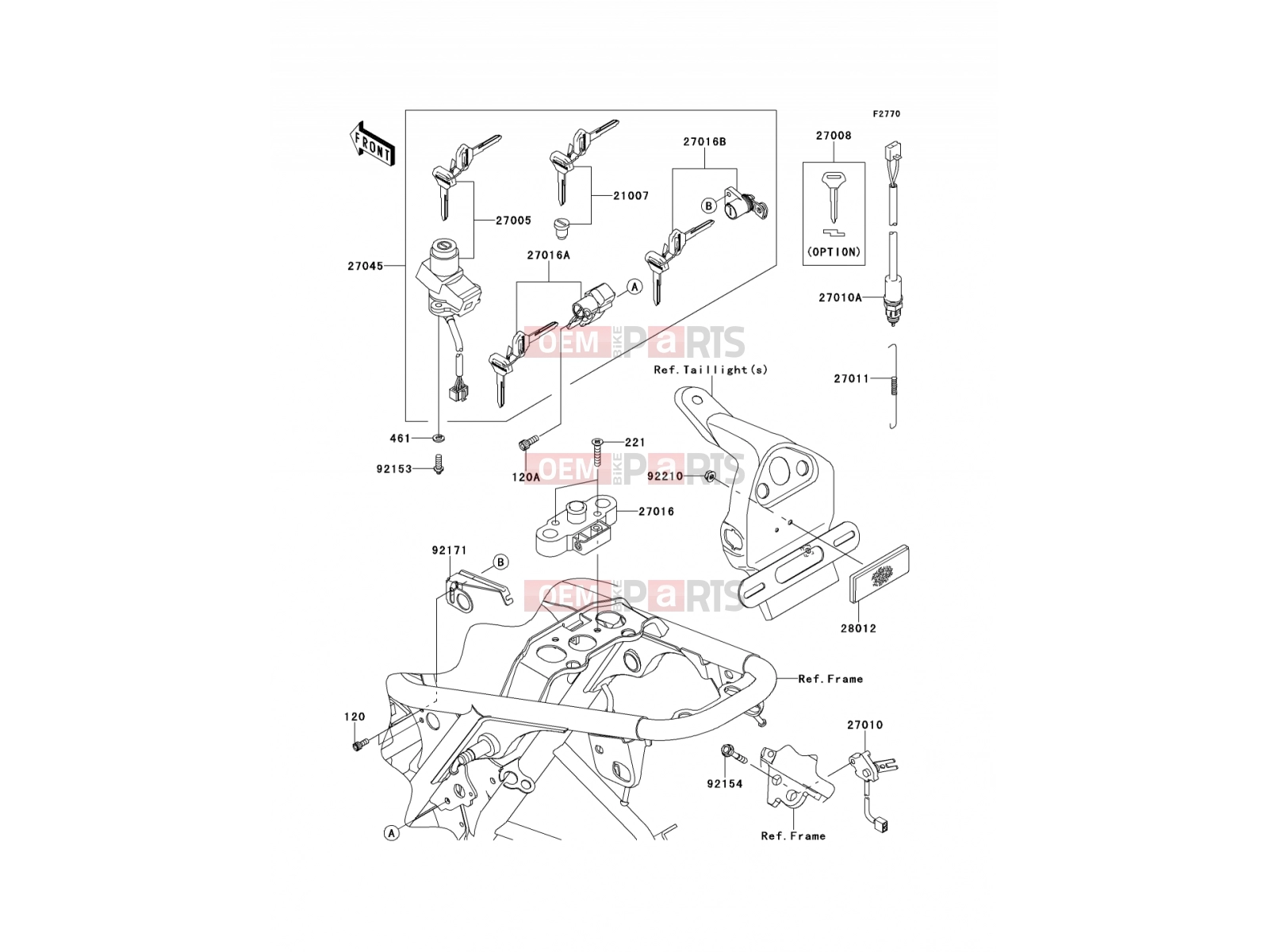 KAWASAKI 2011 Ignition Switch