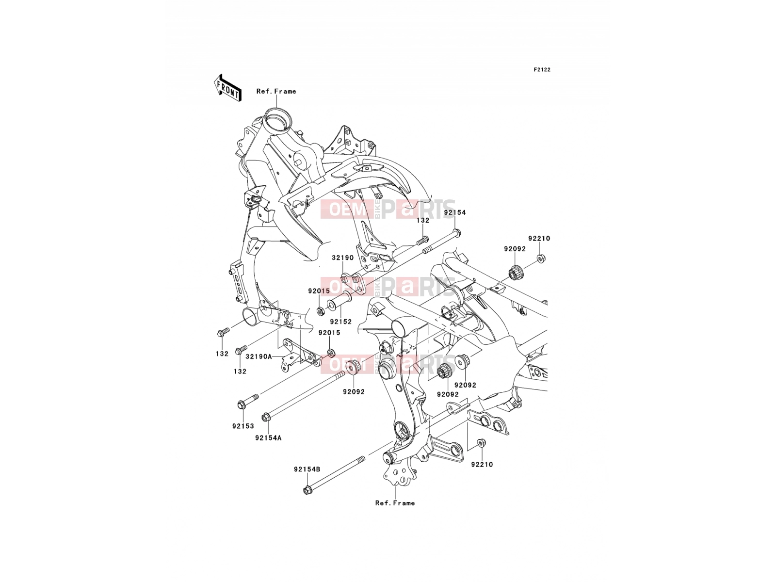 Engine Mount - Kawasaki VERSYS ABS (KLE650DCF) 2012