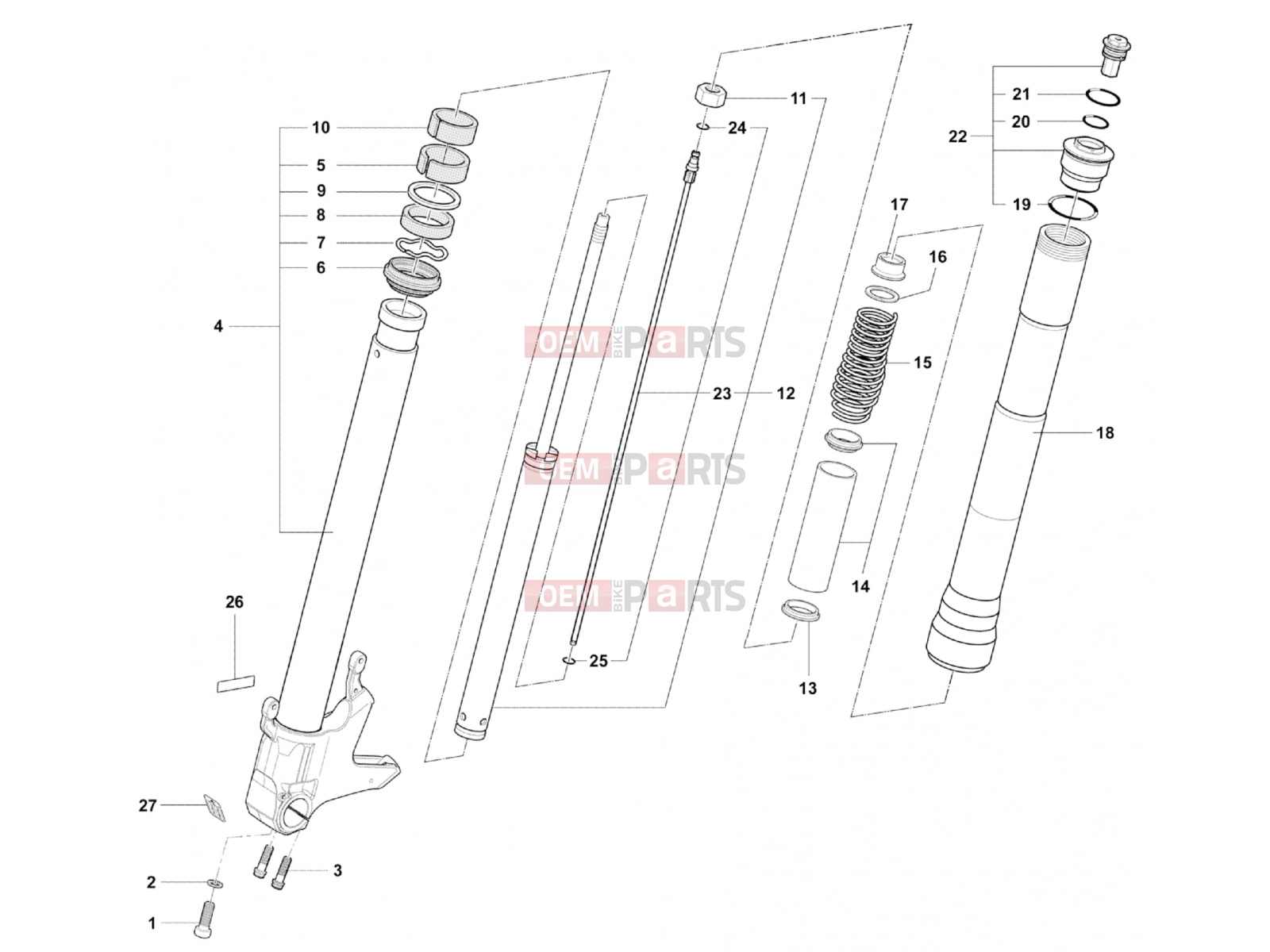 MV Agusta Brutale 920 Front Fork Right
