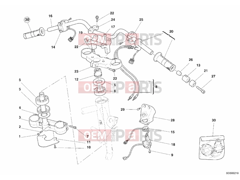 DUCATI 2006 Multistrada 1000 S HANDLEBAR » HANDLE BAR