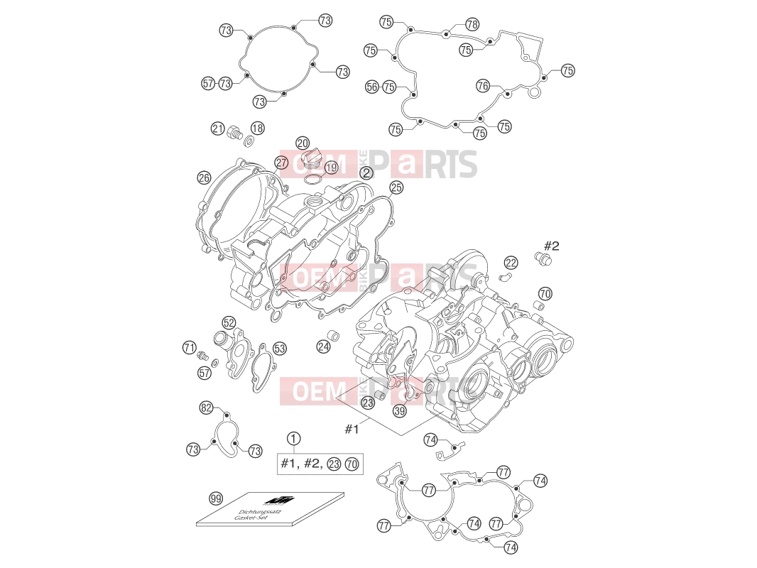 ENGINE CASE|Engine|30 - KTM 85 SX (6001D8) [EU] 2004