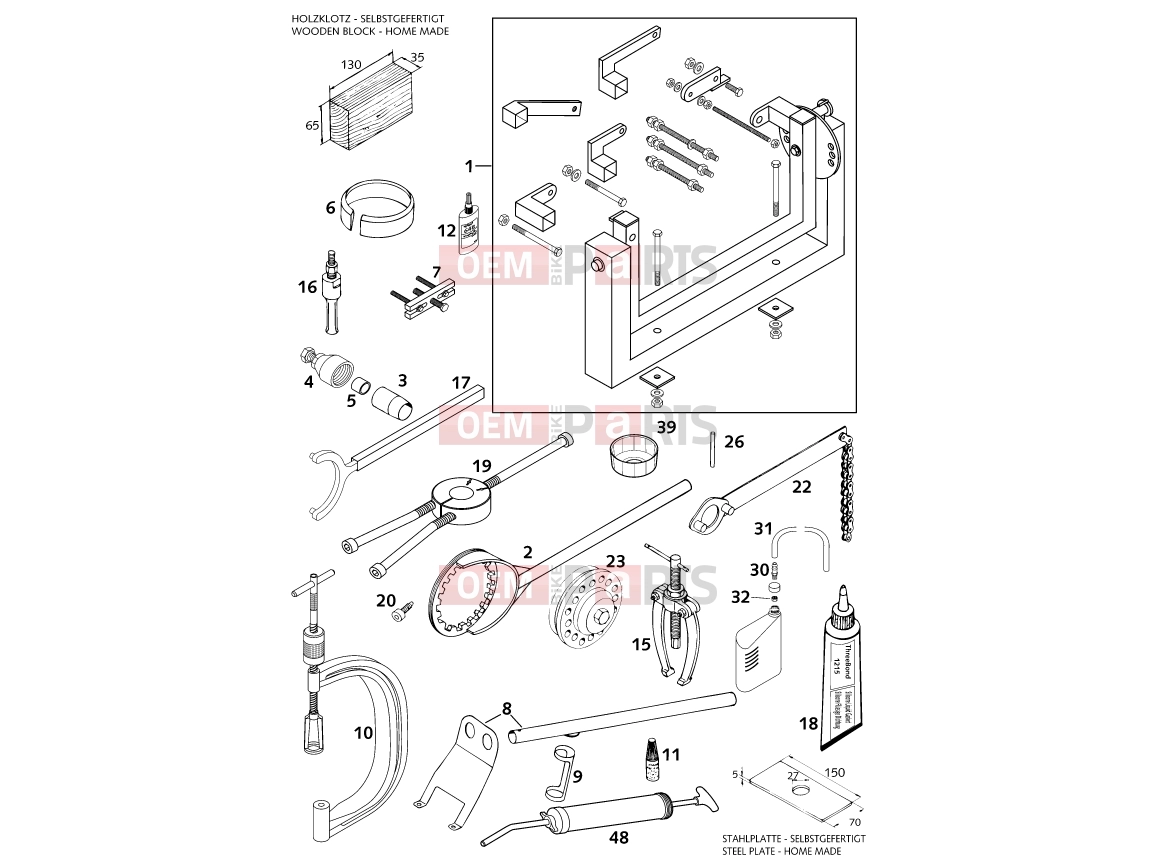 KTM 400 LC4-E (932606) [EU] 2000 Special tools (engine)|Engine|29