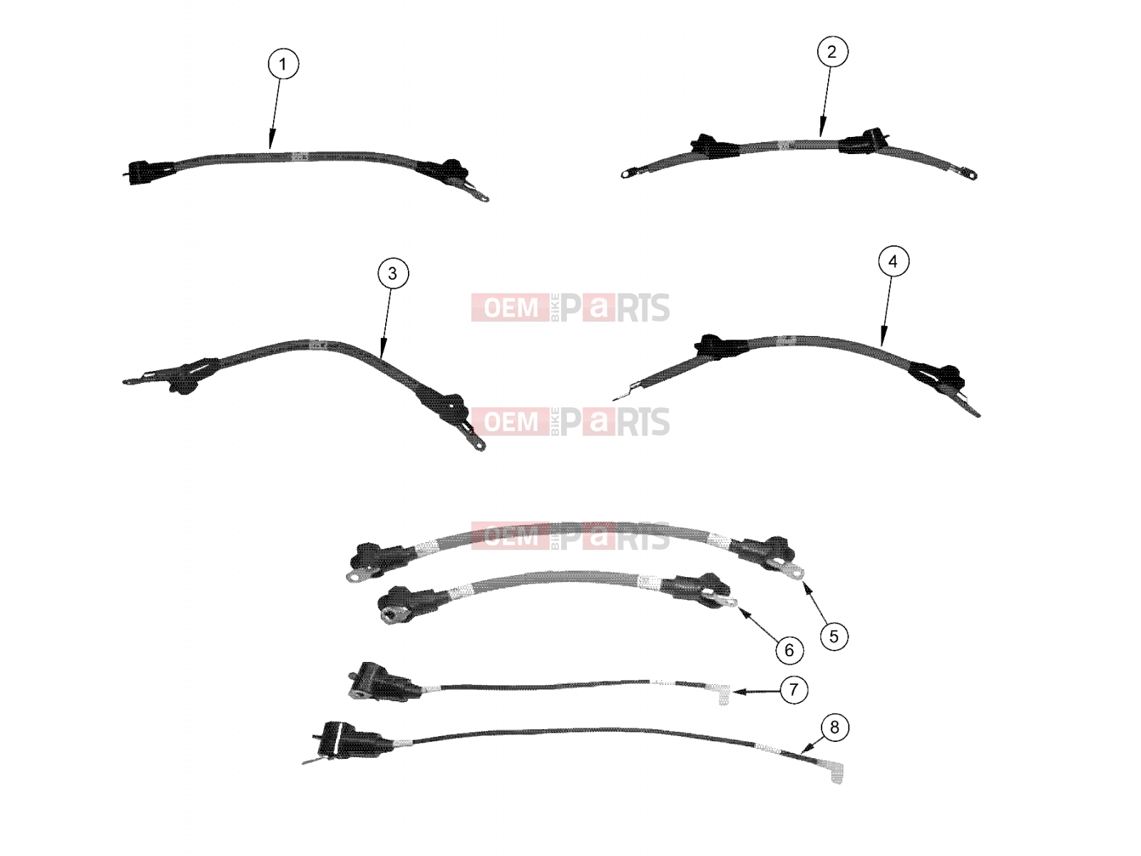 Polaris 2011 LEV GEM - e2/e4/e6/eS/eL/eLXD ELECTRICAL | ELECTRICAL, CABLES, W/O COOLING PACKAGE - e2/e4/eS/eL (49GEMELECTRICAL11CABLES)