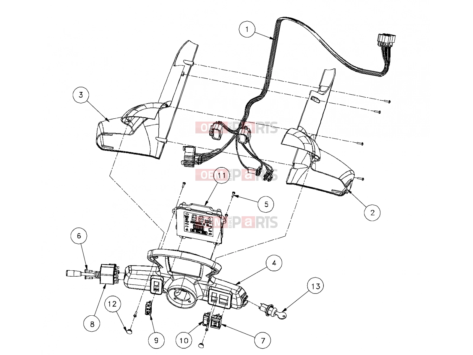 Polaris 2011 LEV GEM - e2/e4/e6/eS/eL/eLXD ELECTRICAL | ELECTRICAL, COLUMN STEERING PASSENGER - e2/e4/e6 (49GEMELECTRICAL11COLUMN)