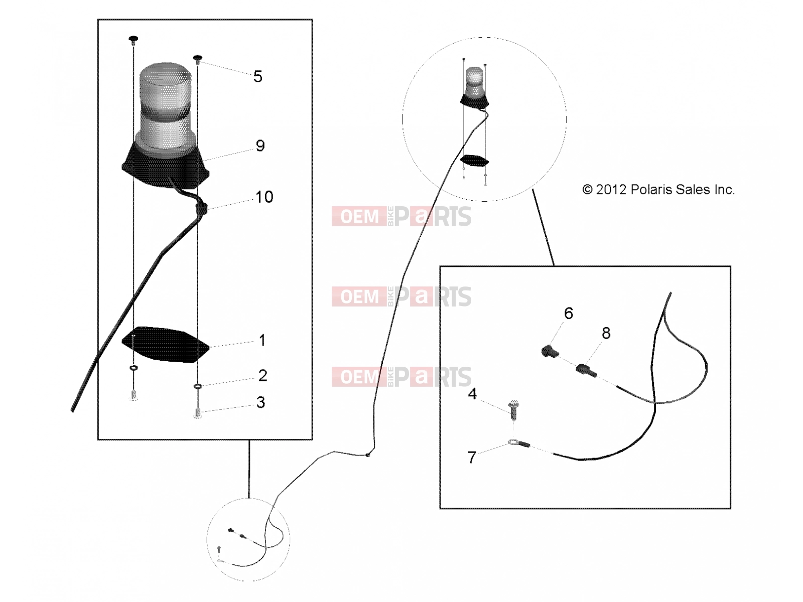 Polaris 2009 LEV GEM - E2/E4/E6/ES/EL/ELXD ELECTRICAL | ELECTRICAL, OPTIONS, BEACON, YELLOW WARNING, SERVICE - e2/e4/e6/eS/eL/eLXD (49GEMOPTIONS11BEACON)
