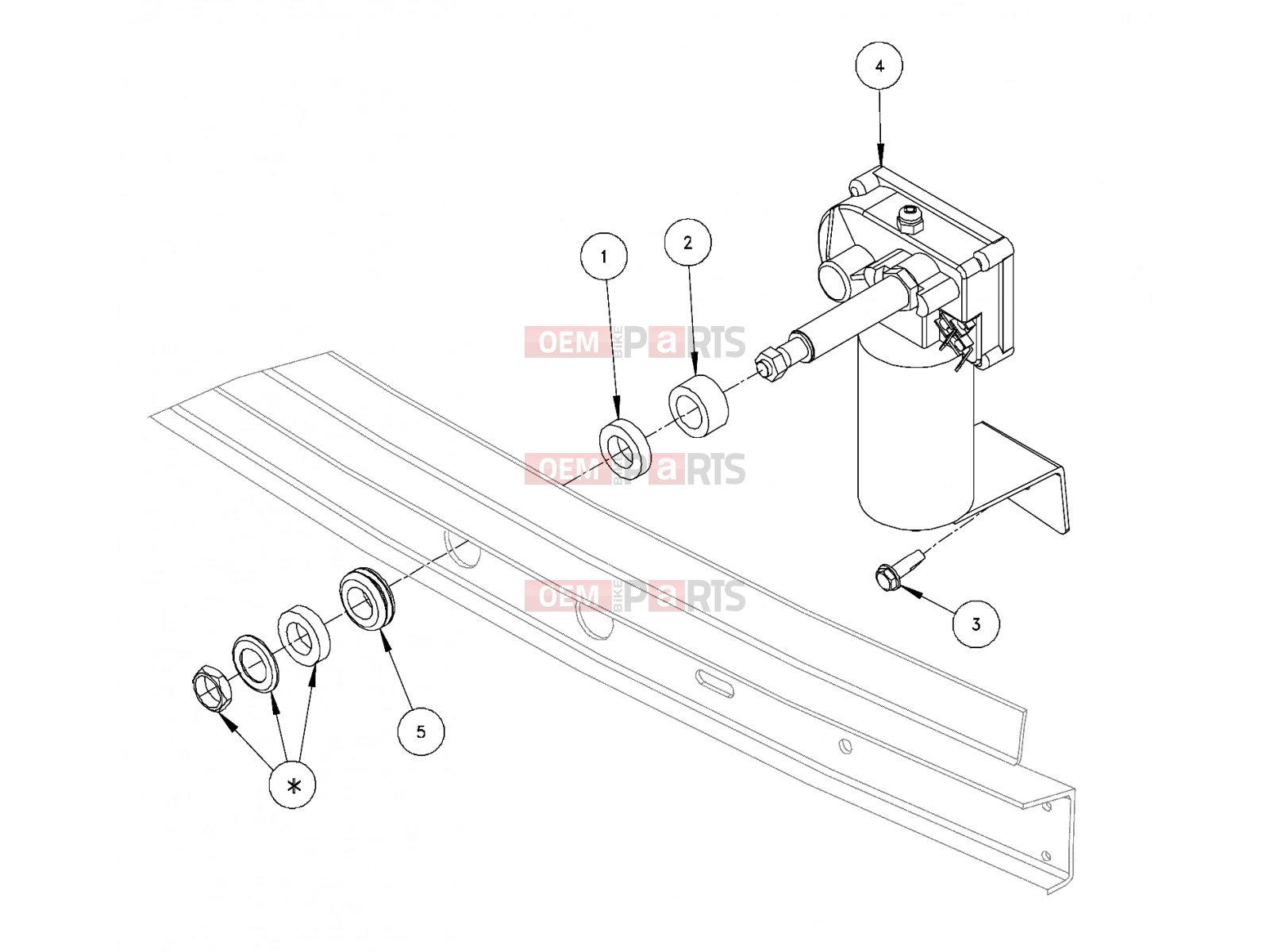 Polaris 2009 LEV GEM - E2/E4/E6/ES/EL/ELXD ELECTRICAL | ELECTRICAL, WIPER MOTOR WINDSHIELD WIPER - e2/e4/e6/eS/eL/eLXD (49GEMELECTRICAL11WIPER)