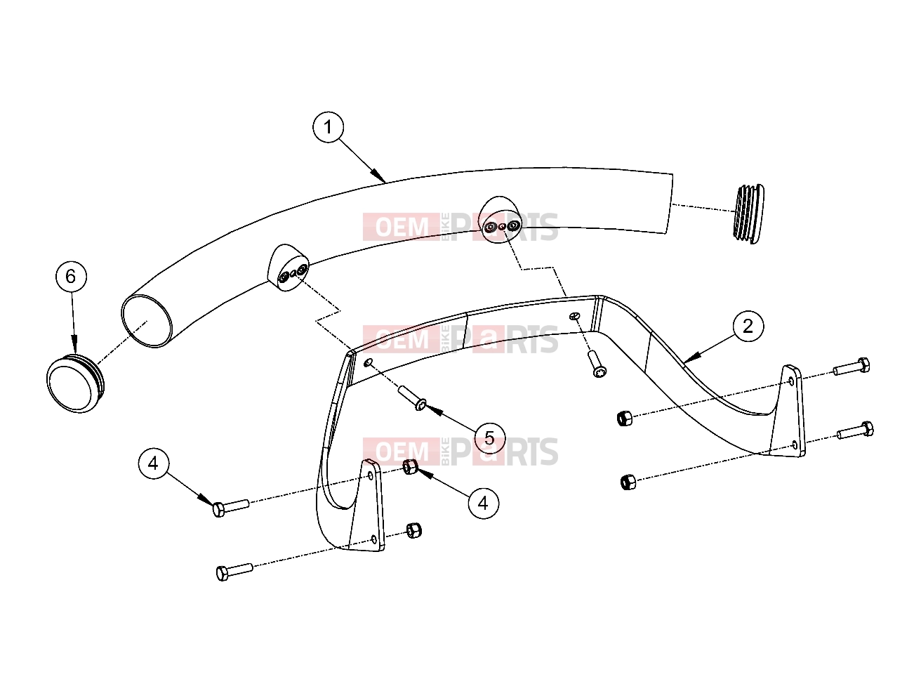 Polaris 2009 LEV GEM - E2/E4/E6/ES/EL/ELXD FRAME | FRAME, OPTIONS, BUMPER, CHROME, FRONT - e2/e4/e6/eS/eL/eLXD (49GEMOPTIONS11BUMPER)