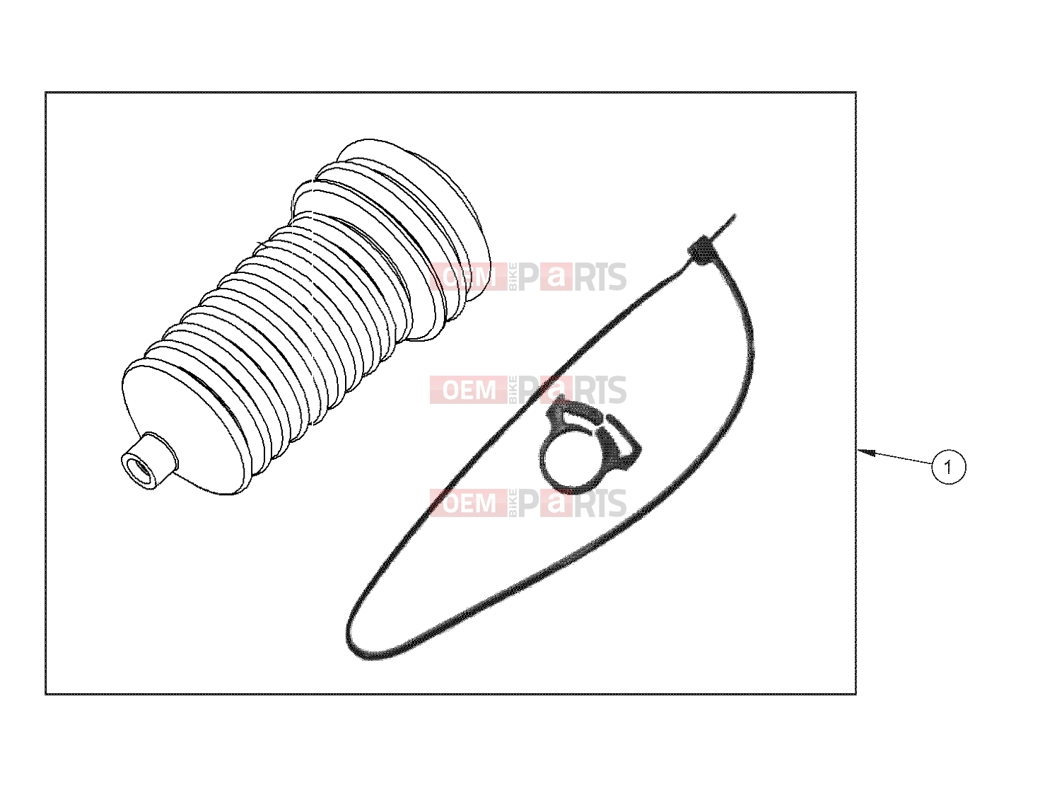 Polaris 2009 LEV GEM - E2/E4/E6/ES/EL/ELXD STEERING | STEERING, BOOT - e2/e4/e6/eS/eL/eLXD (49GEMSTEER11BOOT)
