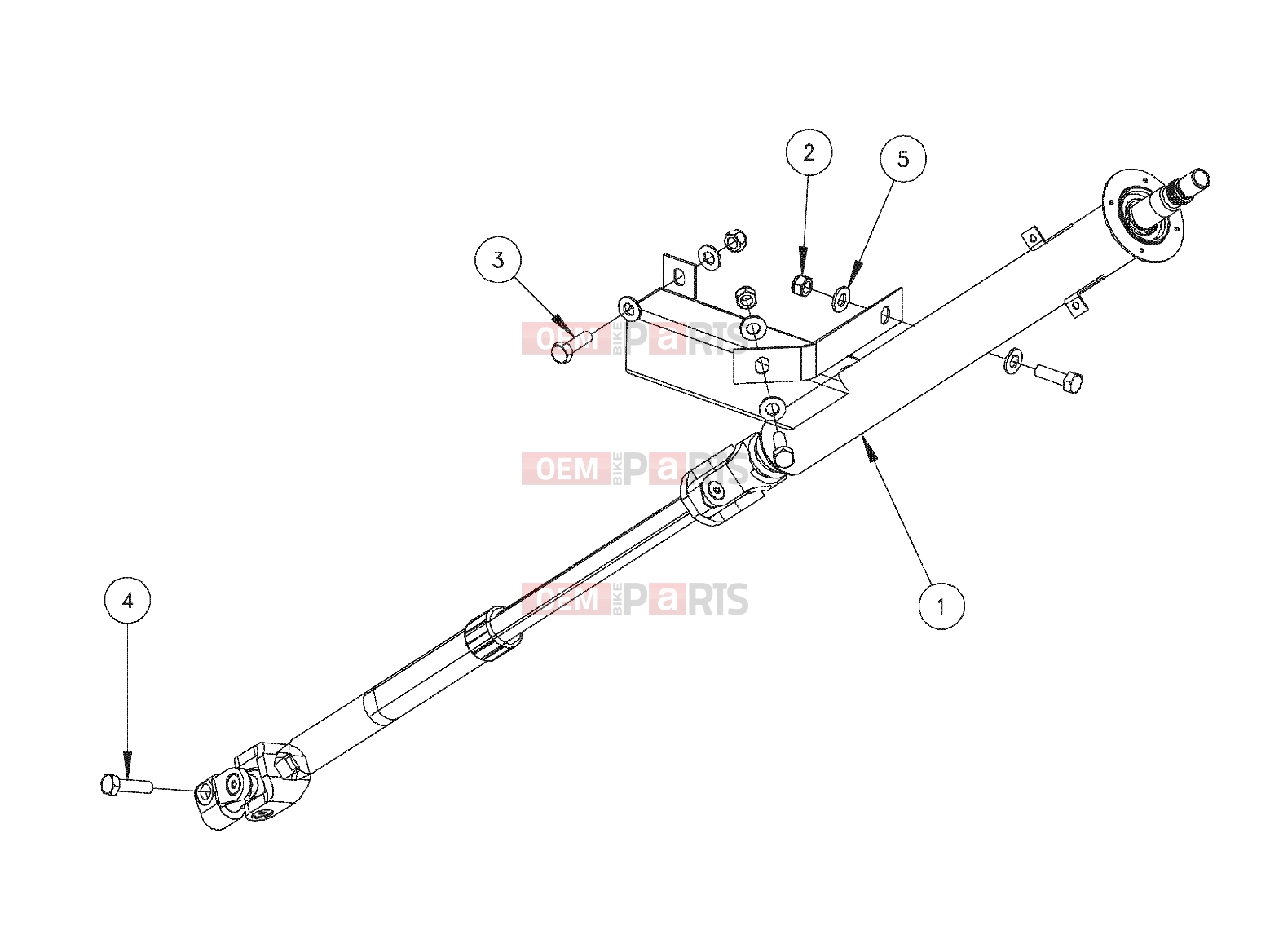 Polaris 2009 LEV GEM - E2/E4/E6/ES/EL/ELXD STEERING | STEERING, COLUMN, SPLINED - e2/e4/e6/eS/eL/eLXD (49GEMSTEER11COLUMNSPLINED)