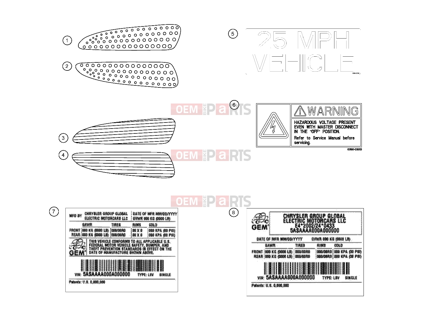 Polaris 2008 LEV GEM - E2/E4/E6/ES/EL/ELXD DECALS | DECALS, 2011 - e2/e4/e6/eS/eL/eLXD (49GEMDECALS11DECALS)