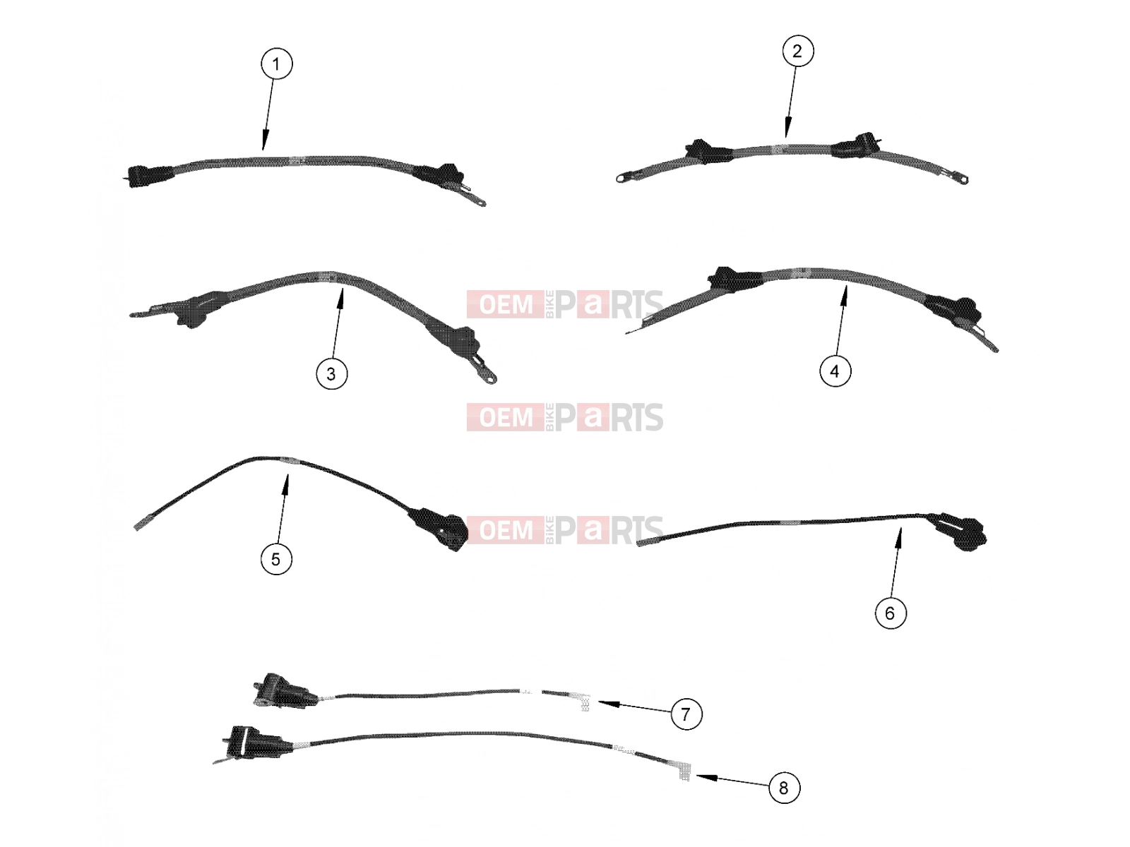 Polaris 2008 LEV GEM - E2/E4/E6/ES/EL/ELXD ELECTRICAL | ELECTRICAL, CABLES, WITH COOLING PACKAGE - e2/e4/e6/eS/eL/eLXD (49GEMELECTRICAL11CABLESE2)