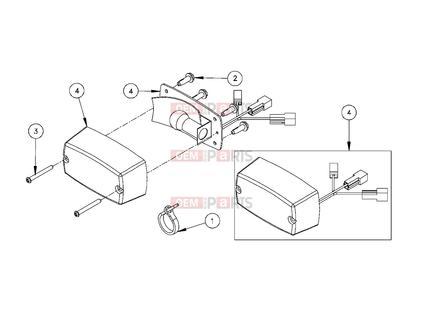 Polaris 2008 LEV GEM - E2/E4/E6/ES/EL/ELXD ELECTRICAL | ELECTRICAL, TAIL LIGHTS, PASSENGER - e2/e4/e6 (49GEMELECTRICAL11TAIL)