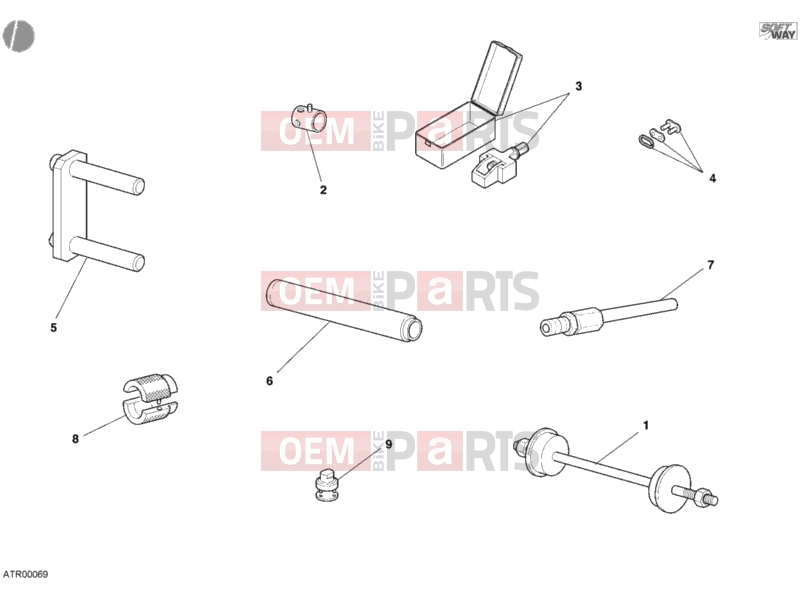 DUCATI 2005 Monster 400 Dark WORKSHOP SERVICE TOOLS, FRAME » FRAME