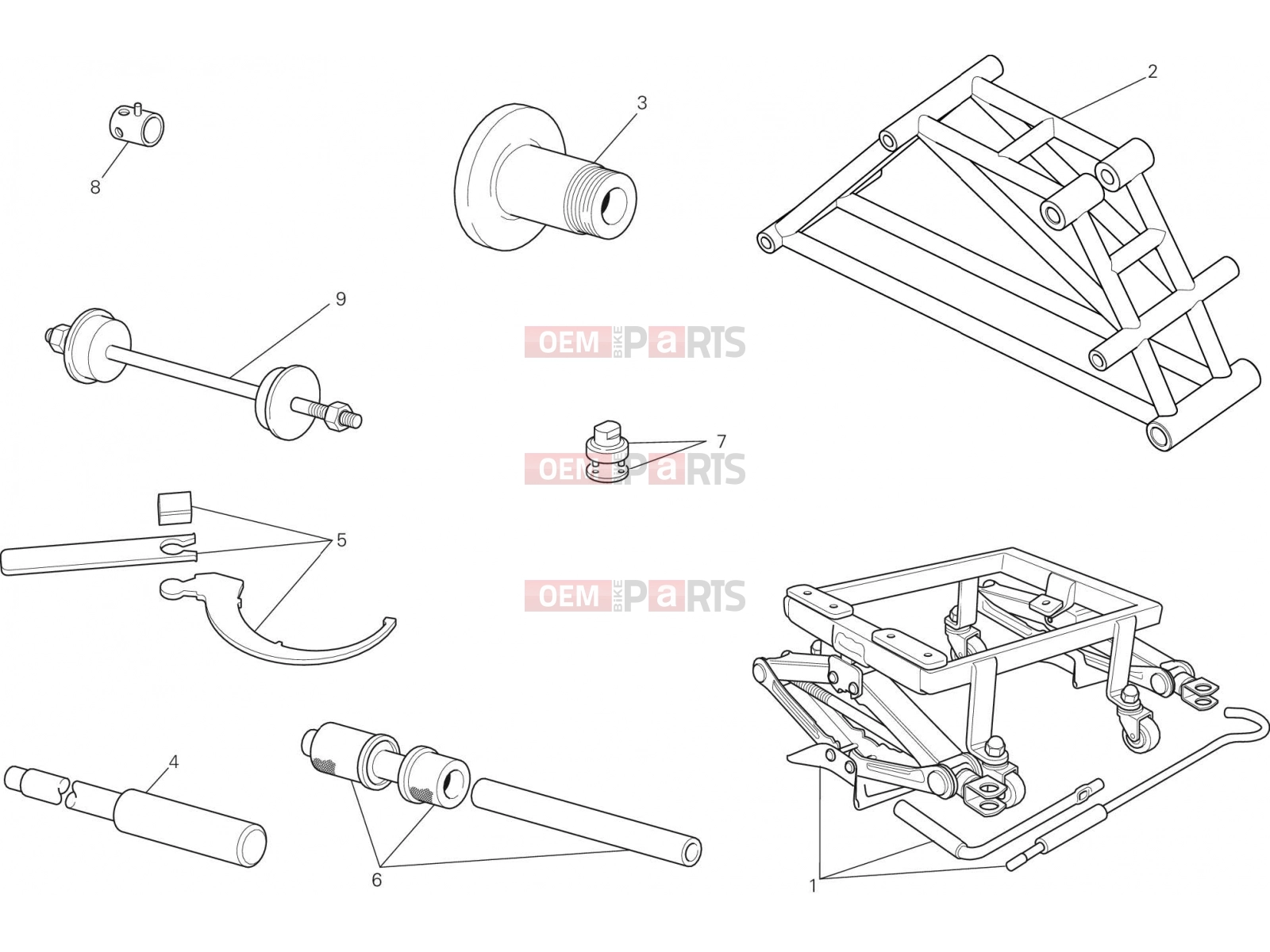 DUCATI 2015 Monster 1200 WORKSHOP SERVICE TOOLS, FRAME [MOD:M 1200]