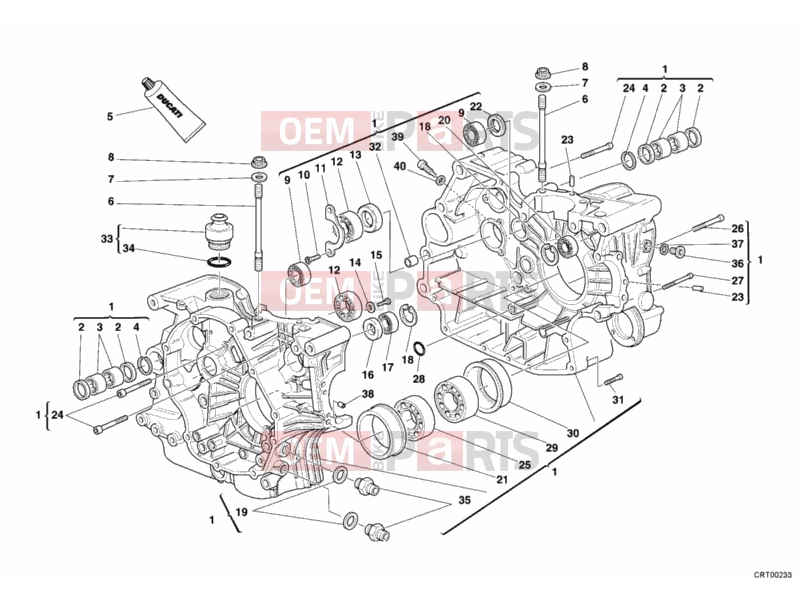 DUCATI 2005 Monster S2R 800 CRANKCASE » ENGINE CASE
