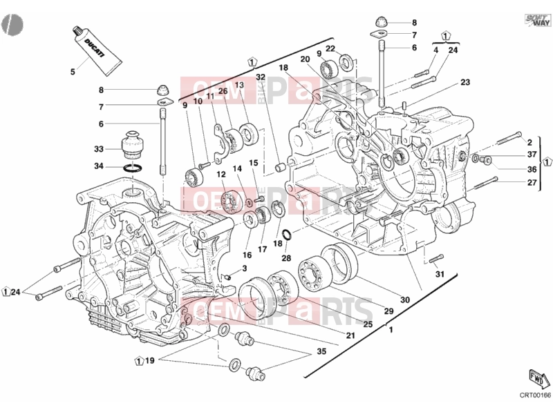 DUCATI 2004 Multistrada 1000 CRANKCASE » ENGINE CASE