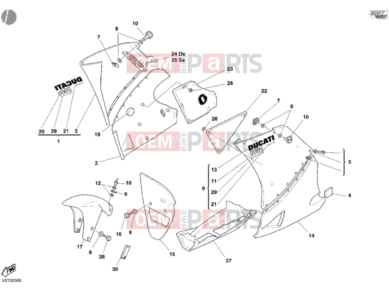 DUCATI 2004 998 Final Ed. FAIRING » PLASTICS
