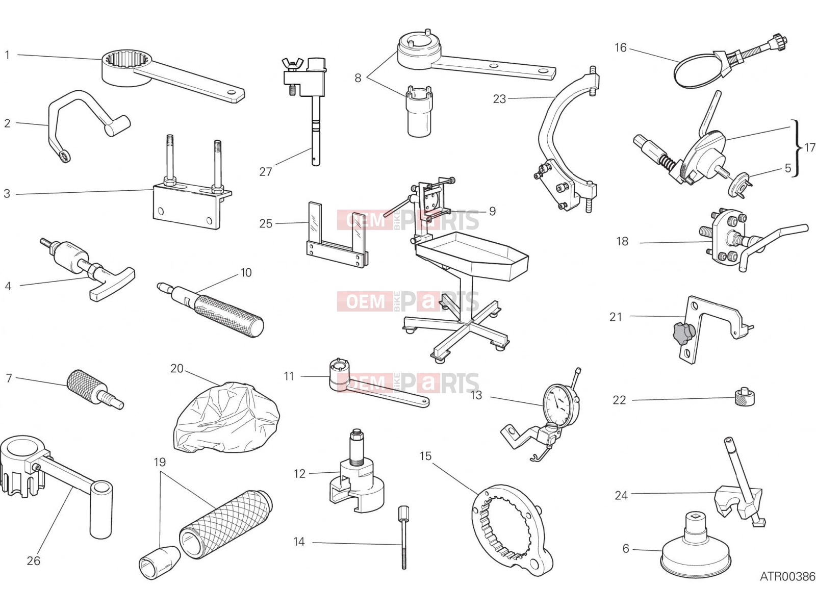 DUCATI 2021 Scrambler ICON WORKSHOP SERVICE TOOLS, ENGINE
