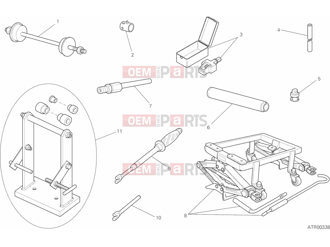 WORKSHOP SERVICE TOOLS, FRAME - Ducati Scrambler Urban Enduro 2016
