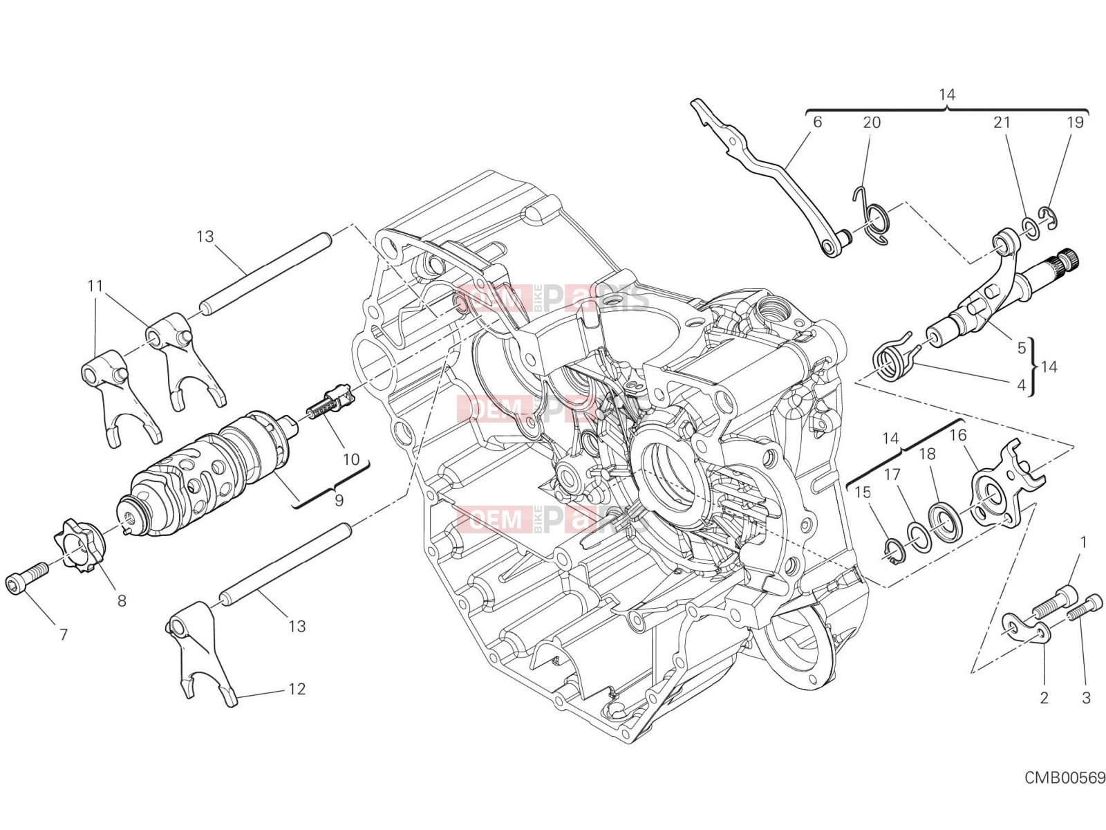 DUCATI 2021 Monster + SHIFT CAM - FORK [MOD:M937+]