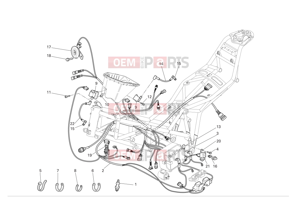 Electrical system - Ducati Multistrada 620 2006