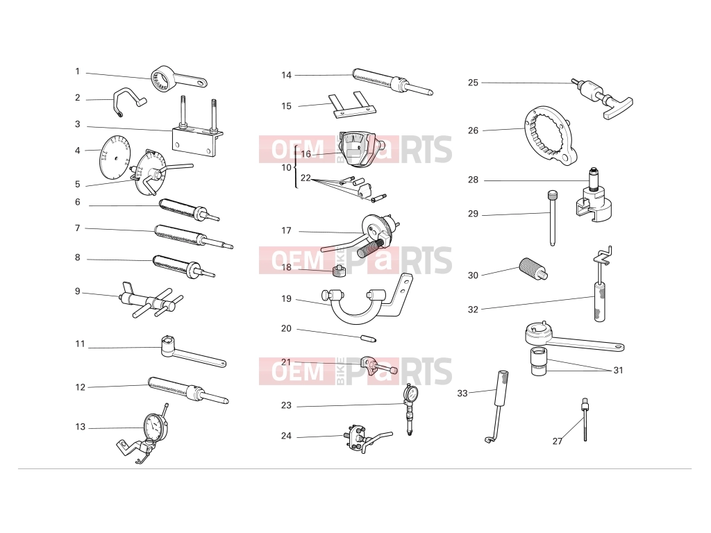 DUCATI 2006 Multistrada 620 Workshop service tools