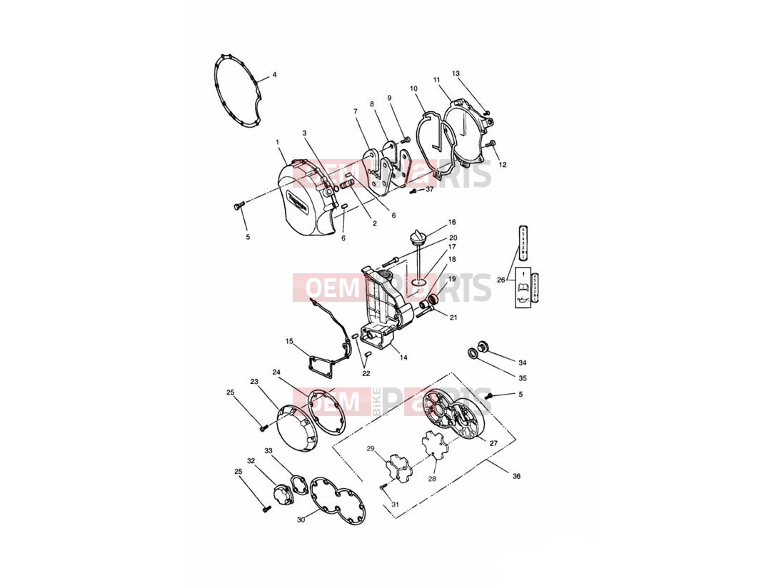 Triumph 1995 TRIDENT Engine Covers Black 4902 »