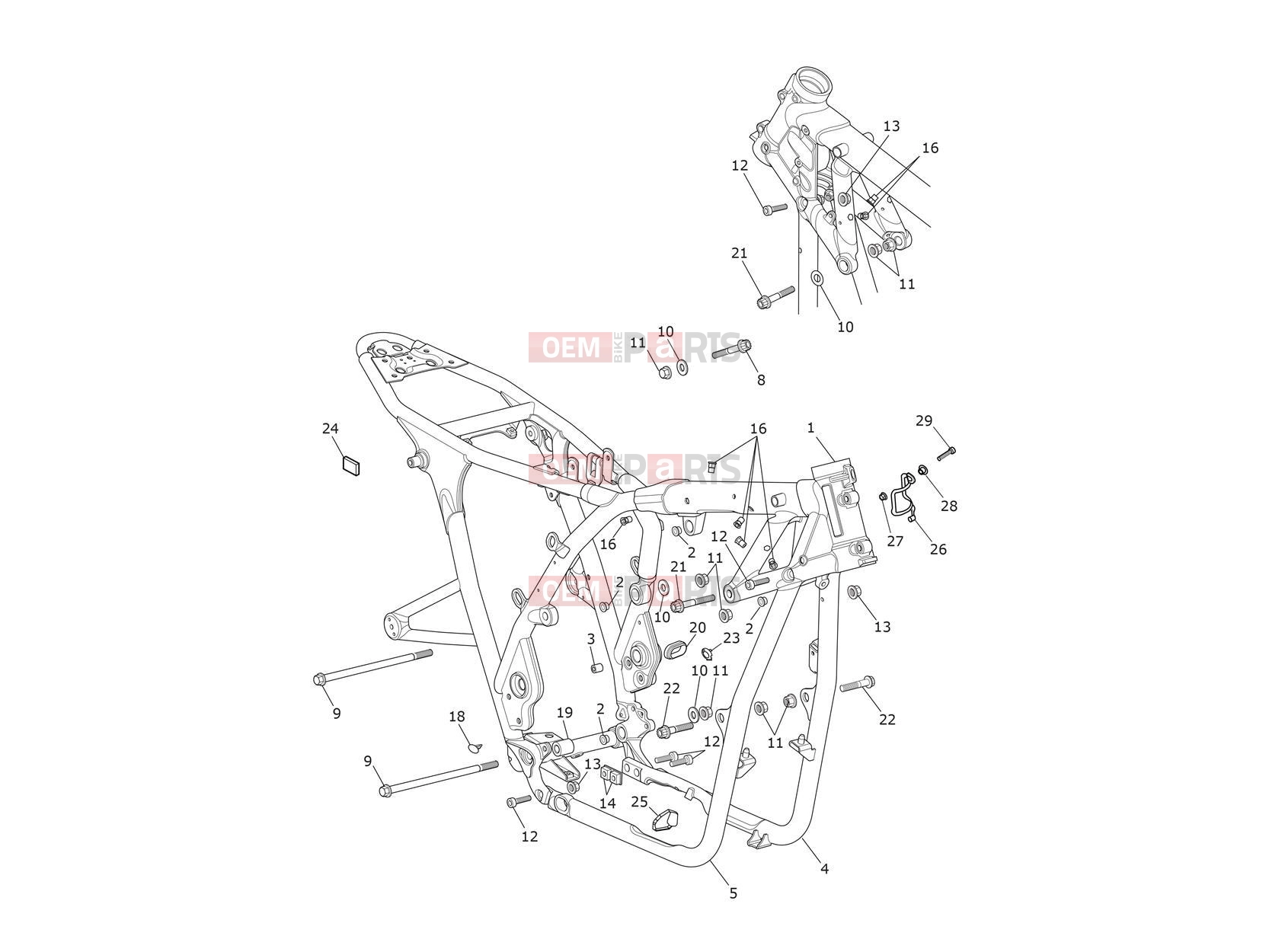 Triumph 2018 THRUXTON Main Frame Assembly