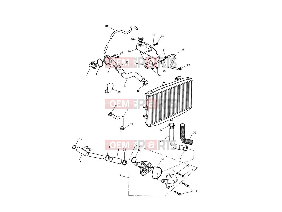 Triumph 2009 ROCKET III TOURING Cooling System