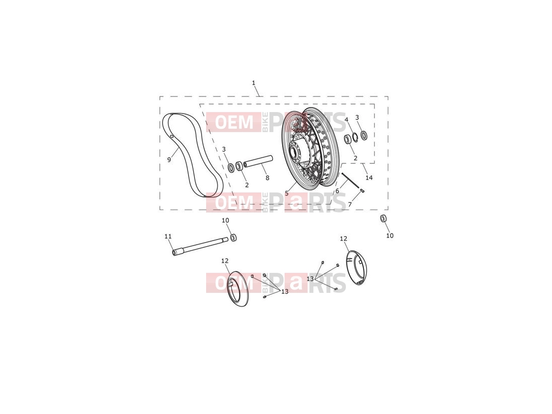 Triumph 2015 THUNDERBIRD LT Front Wheel