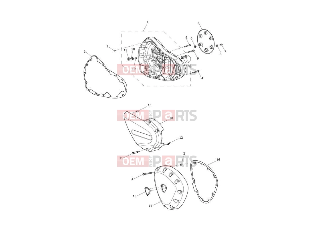 Triumph 2013 THUNDERBIRD STORM Engine Covers