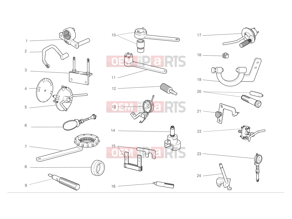 Workshop service tools - Ducati Monster 1100 2009
