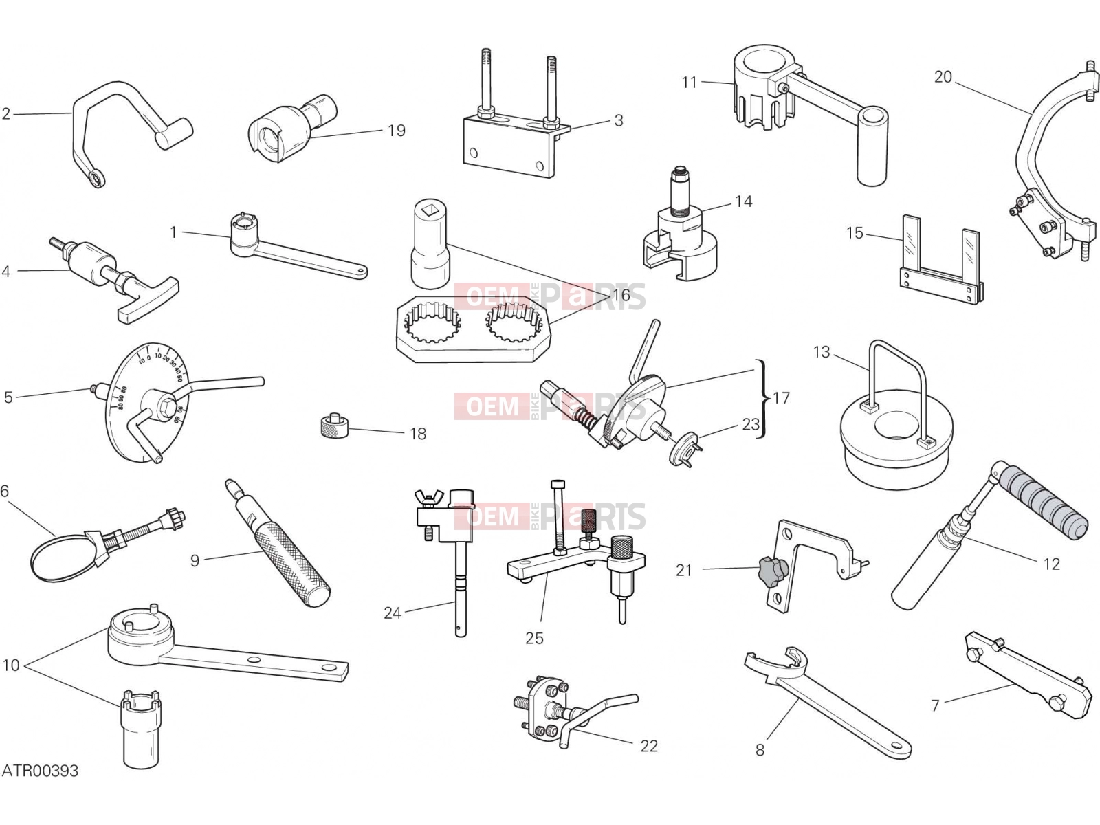 DUCATI 2023 Monster Plus WORKSHOP SERVICE TOOLS (ENGINE)