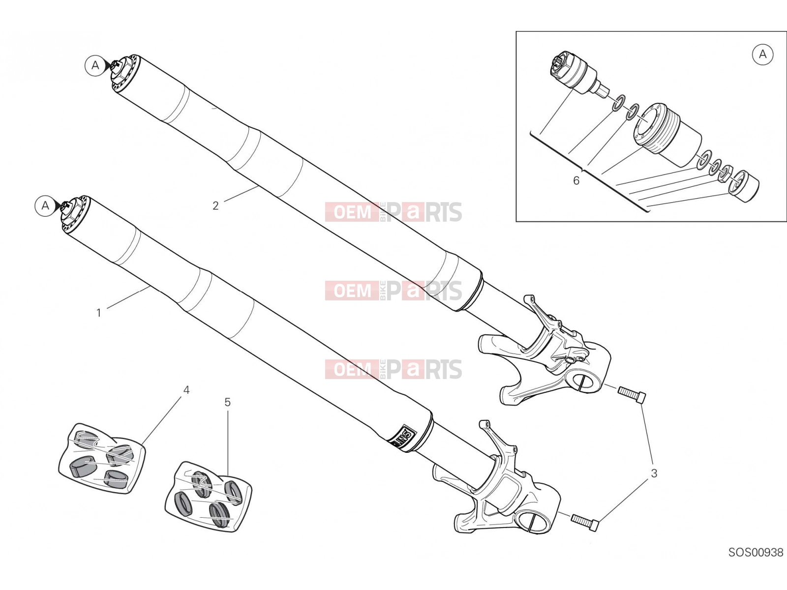 DUCATI 2023 Panigale V4 SP2 FRONT FORK