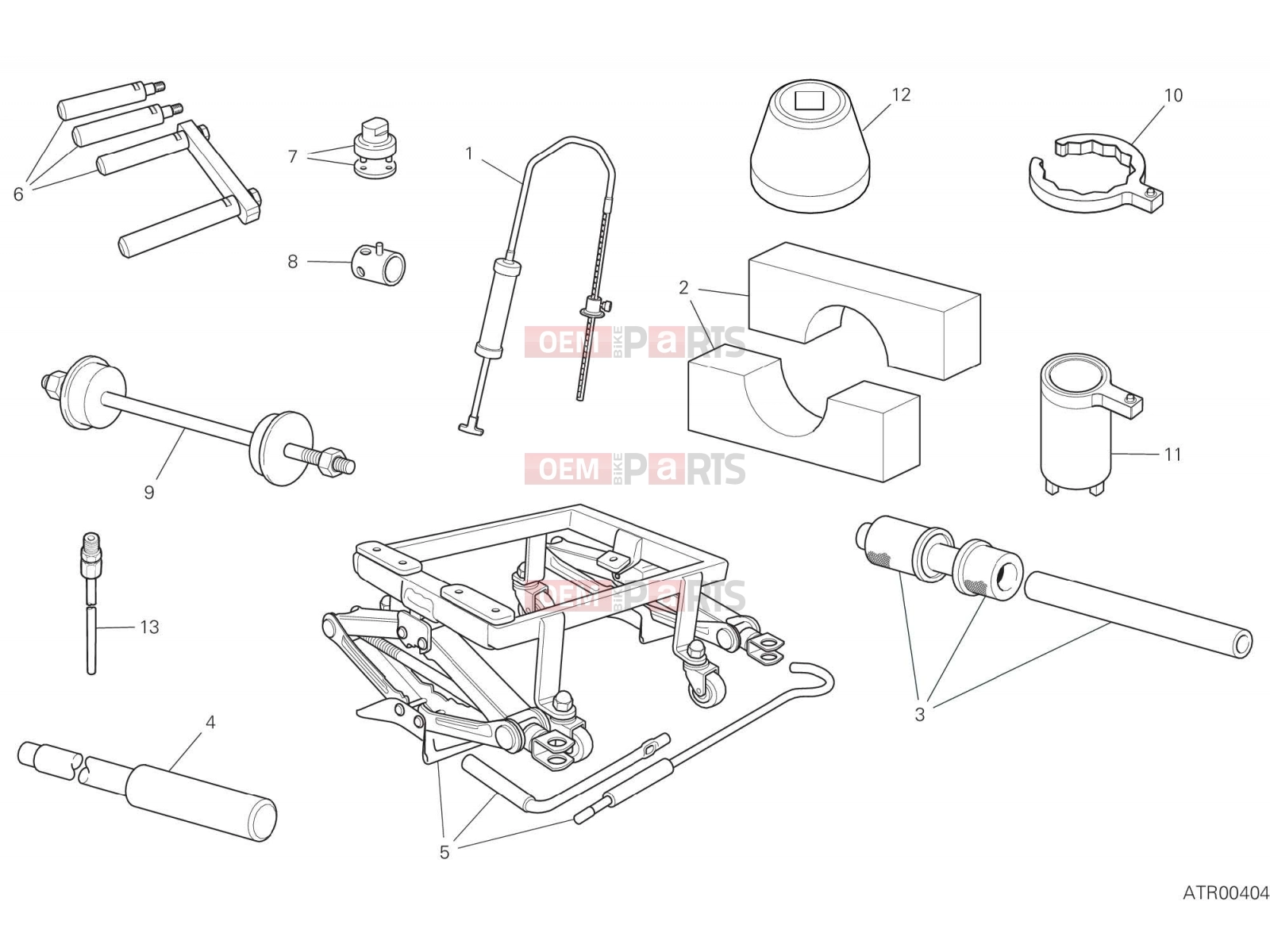 DUCATI 2020 Multistrada 950  WORKSHOP SERVICE TOOLS [MOD:MS950]