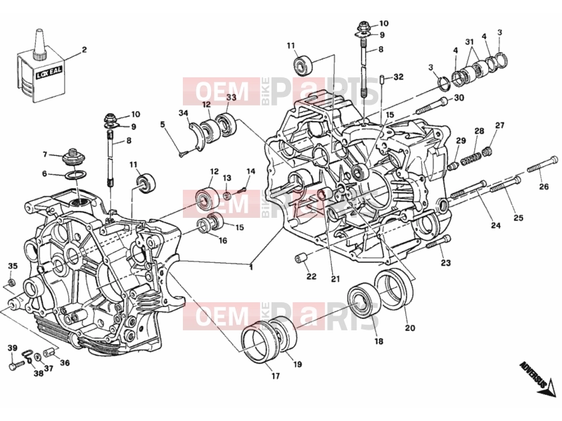 DUCATI 2001 Monster 750 CRANKCASE » ENGINE CASE