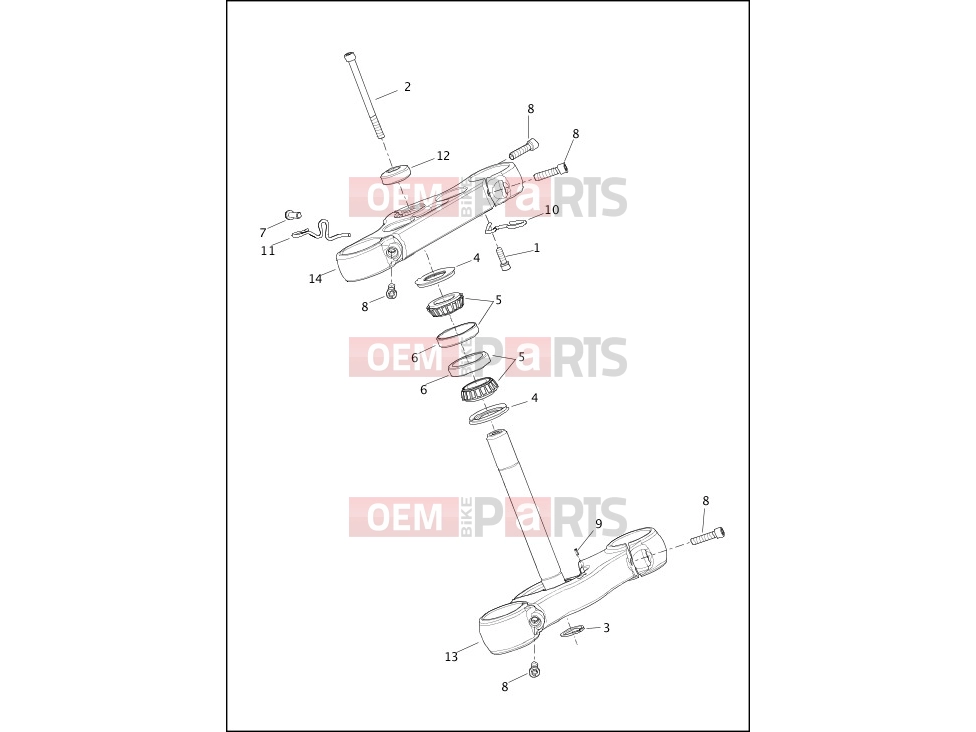 Harley-Davidson 2019 SOFTAIL SOFTAIL BREAKOUT 114  - FXBRS FORK BRACKETS, FRONT - FXBB