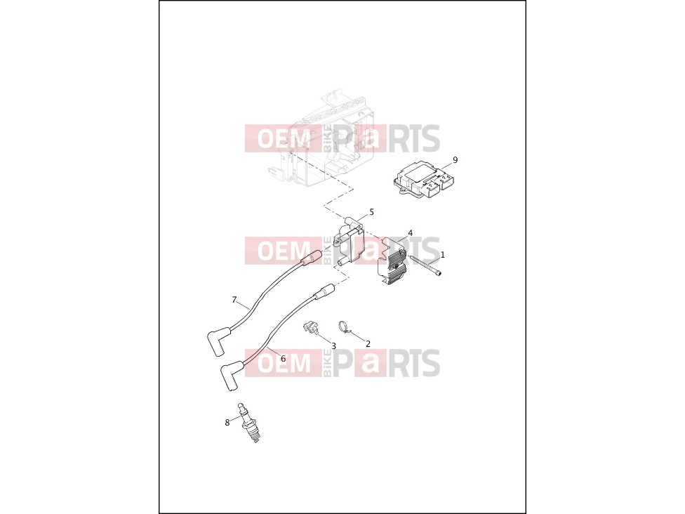 Harley-Davidson 2013 DYNA DYNA WIDE GLIDE  - FXDWG ELECTRONIC CONTROL MODULE (ECM) & COIL