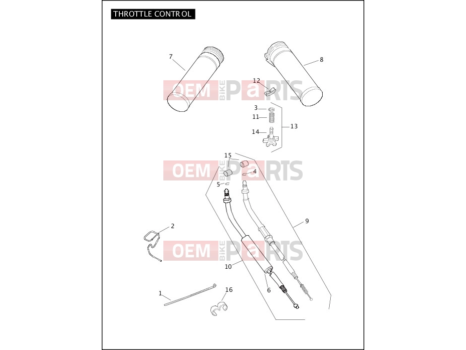 Harley-Davidson 2007 SOFTAIL SOFTAIL DEUCE  - FXSTD THROTTLE CONTROL