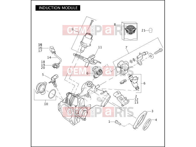 Harley-Davidson 2006 DYNA DYNA WIDE GLIDE  - FXDWGI INDUCTION MODULE