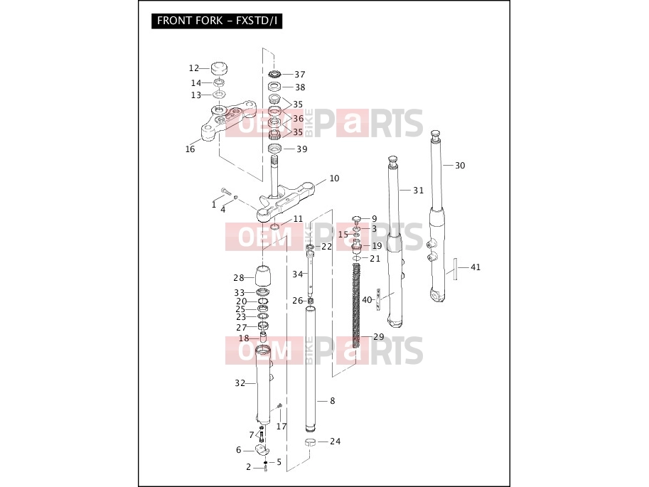 Harley-Davidson 2005 SOFTAIL SOFTAIL STANDARD  - FXST FRONT FORK - FXSTD/I