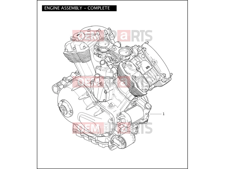 Harley-Davidson 2004 VRSC VRSCB V-ROD  - VRSCB ENGINE ASSEMBLY - COMPLETE