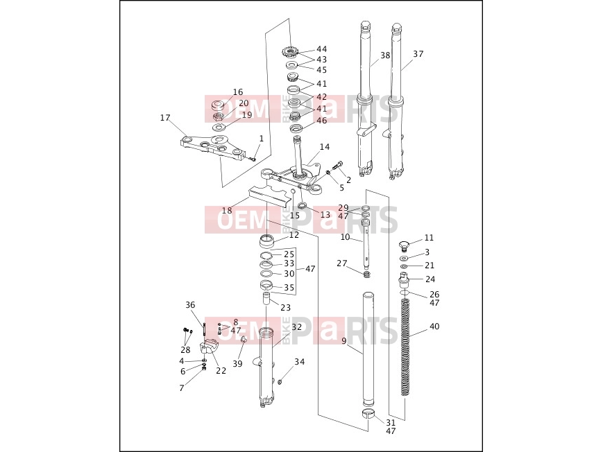 Harley-Davidson 1993 SOFTAIL FAT BOY  - FLSTF FRONT FORK - FXSTC