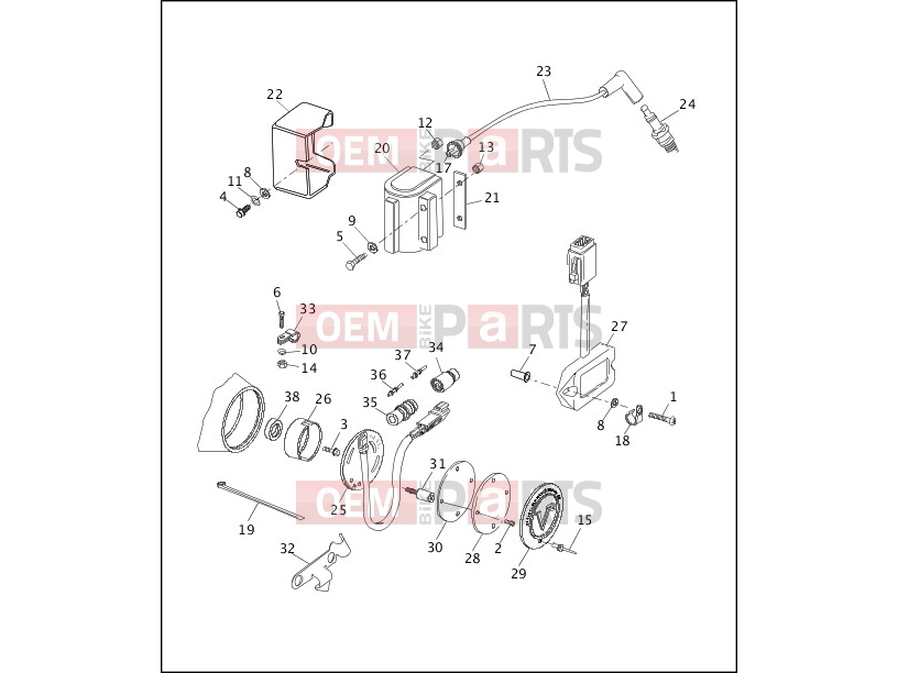 Harley-Davidson 1992 SOFTAIL FAT BOY  - FLSTF ELECTRONIC IGNITION SYSTEM