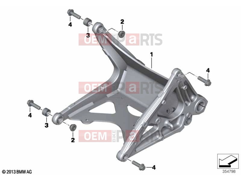 46 | Intermediate frame | Intermediate frame - BMW Motorrad C evolution (0C03) 2020