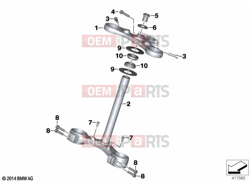 Fork bridge - BMW Motorrad C evolution (0C03) 2020