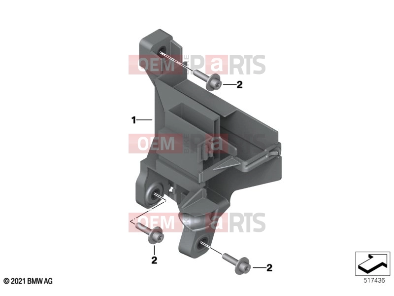 BMW Motorrad BMW 2023 C models CE04 (0C51, 0C53) 61 | Holder, basic module | Holder, basic module