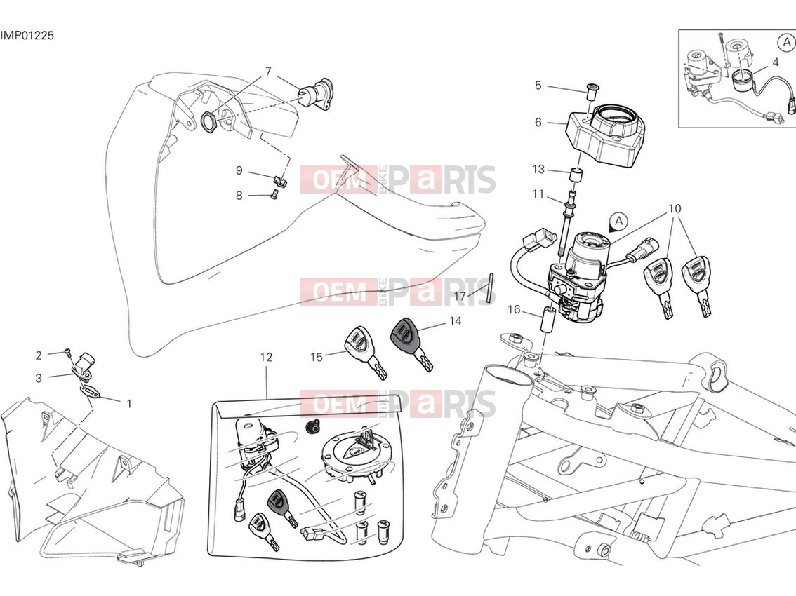 DUCATI 2024 Multistrada V2 Lock system