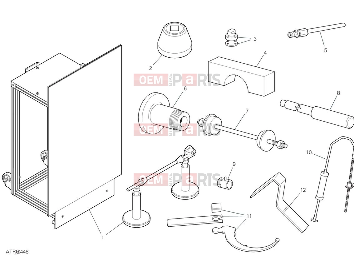 DUCATI 2024 Multistrada V4 Workshop service tools (frame)