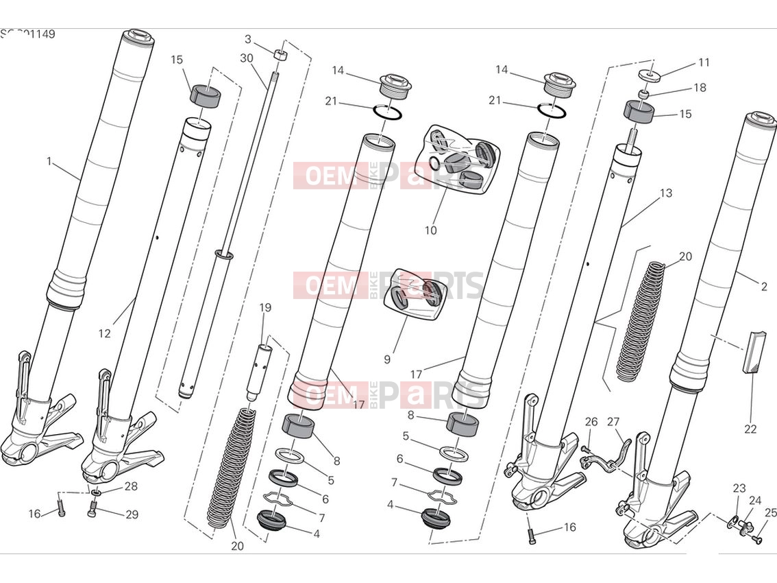 DUCATI 2024 Monster Plus Front fork